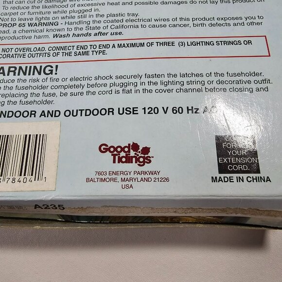 Good Tidings 50ct Yellow / Gold String Lights NEW Green Wire 23ft Christmas - Picture 4 of 4